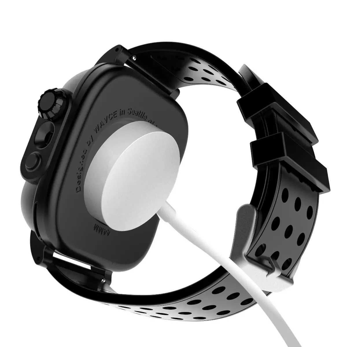 IP68 Водонепроницаемый чехол для Apple iWatch серии 3 42 мм ударопрочный Прочный бампер ПК корпус часов с резиновый ремешок для часов Duty Cover
