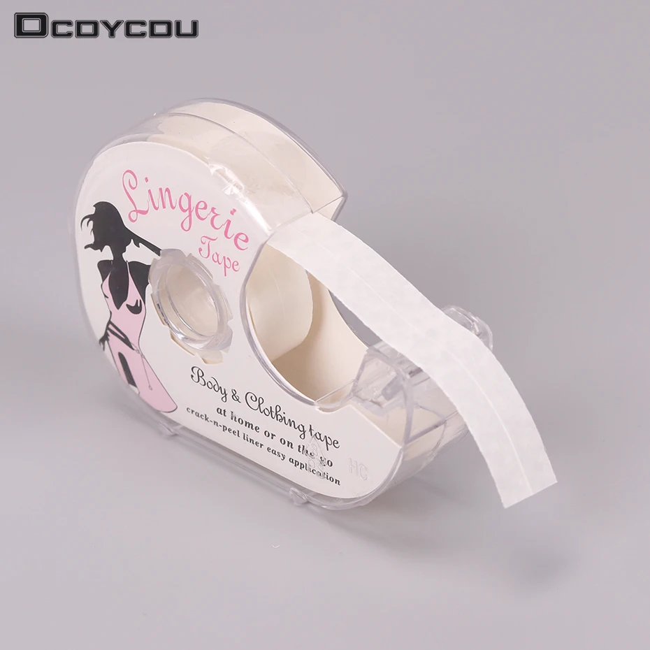Двусторонняя клейкая лента с V образным вырезом 3 м|lingerie tape|clear bratape lingerie |