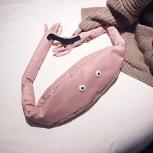 Маленькие глаза забавная сумка через плечо поясная сумка Женская поясная сумка милый мультфильм дизайнер девушки Фанни пакеты для женщин модная