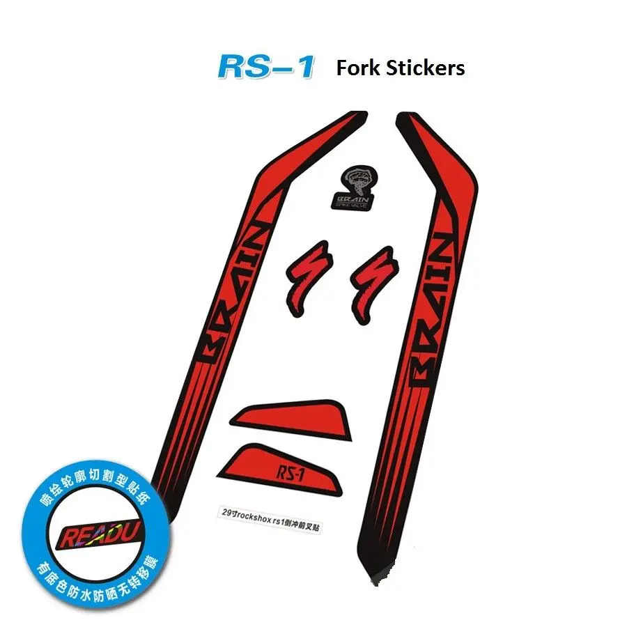 Rockshox Rs 1 наклейки на вилке для 29 дюймового горного велосипеда Rock Shox MTB
