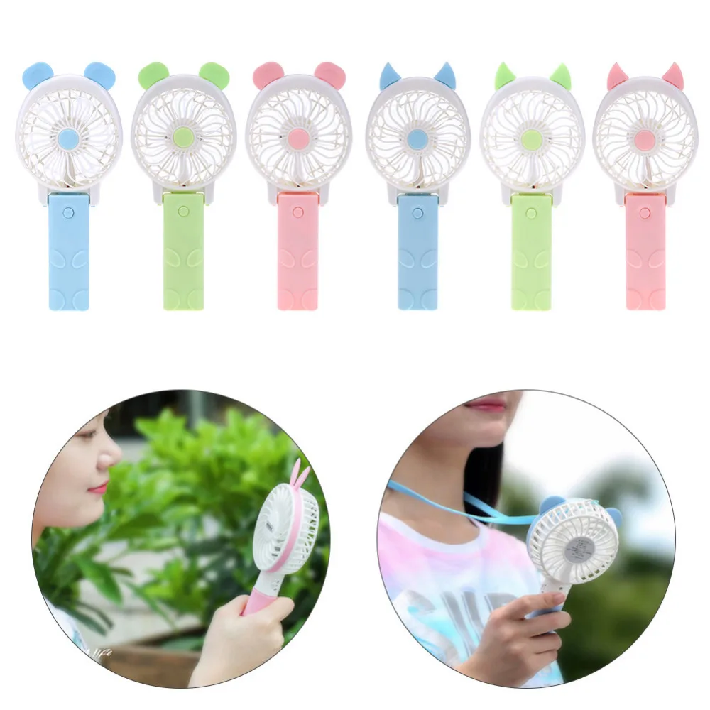 

Alloet Handheld Fan USB Mini Fan Summer Ventilation Handy Cooling Fan Foldable Ventilator Rechargeable Air Cooler Device