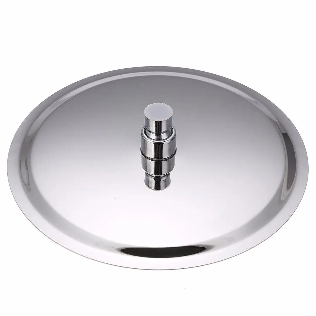 8 Round Shower Head- High Pressure Rainfall Jet Shower Fixtures, Chrome Finish
