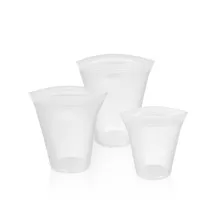 Комплект из 3 предметов, куртка на молнии герметичный многоразовый контейнер стоьте вверх оставаться открытой застежкой-молнией на замке для хранения