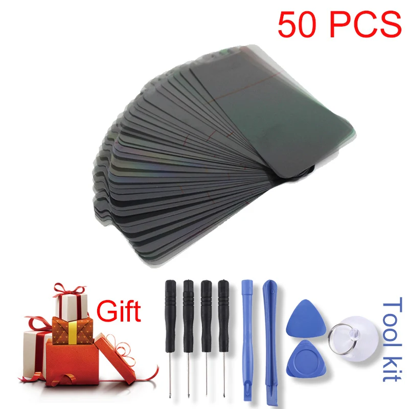 50 PCS LCD Filter Polarizing Films for iPhone X