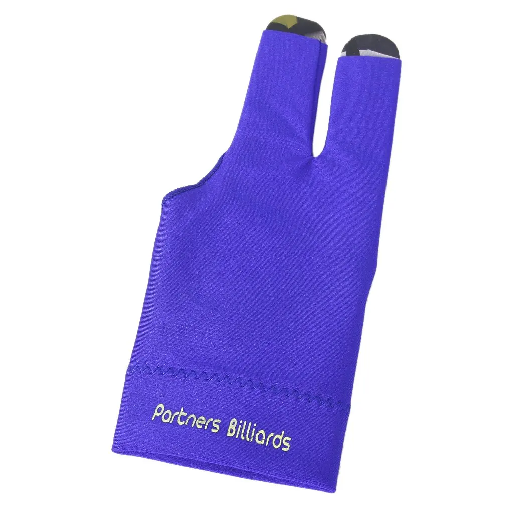 New Sale Professional Billiard Left Hand Three Finger Open Fingertip font b Glove b font Blue