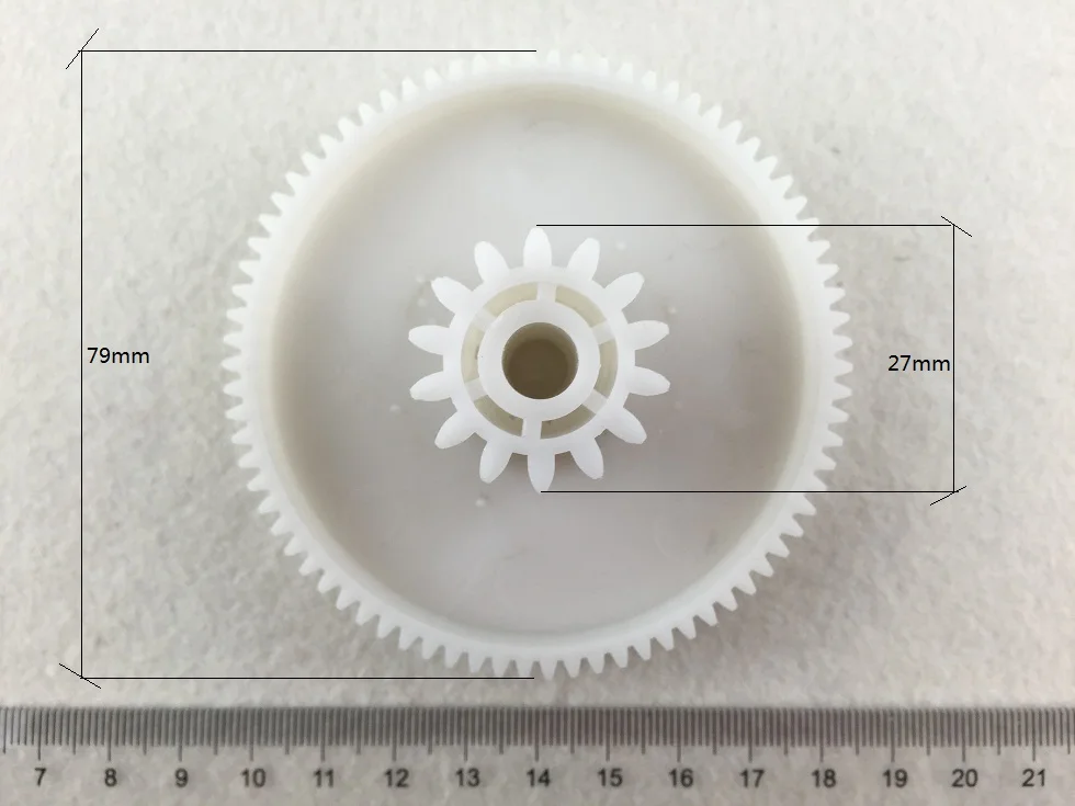 2 шт./партия 79 мм* 27 мм Шестерня бытовая электрическая мясорубка, мясорубка, запчасти для колбасной машины, аксессуары для мясорубки