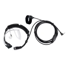 1 pino ptt garganta mic covert tubo acústico fone de ouvido para motorola radio mc series mc220r, mc225r, mh230r xtr446, xtl446