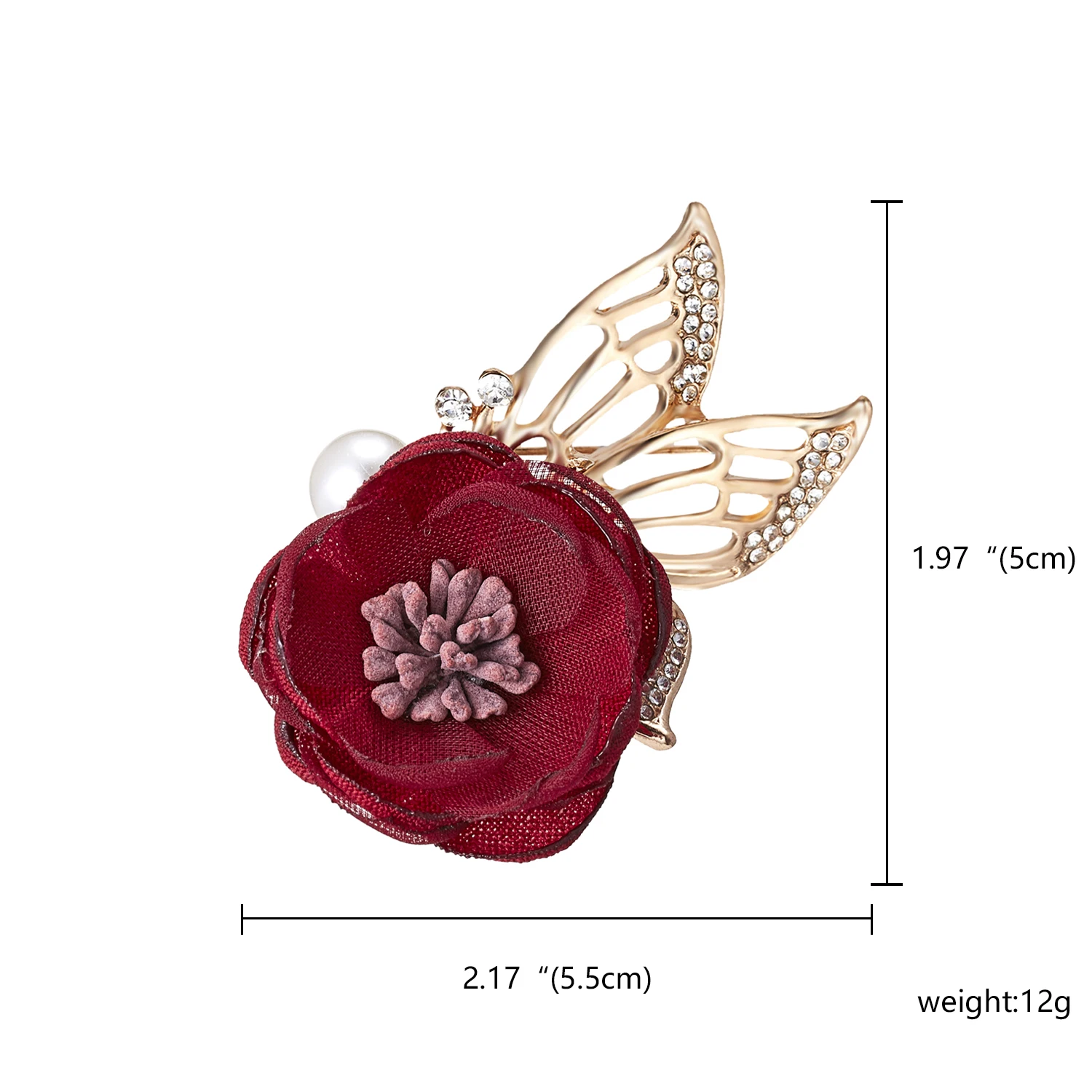 Купить Брошь В Виде Цветка Из Ткани
