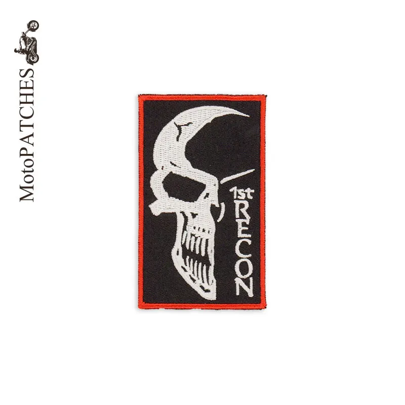 

MotoPATCHES Iron On Patches Skull Harley Embroidery Jacket DIY MC Patches