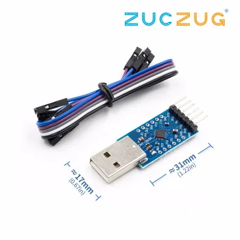 

USB 2.0 to TTL UART 6PIN Module Serial Converter CP2104 PRGMR