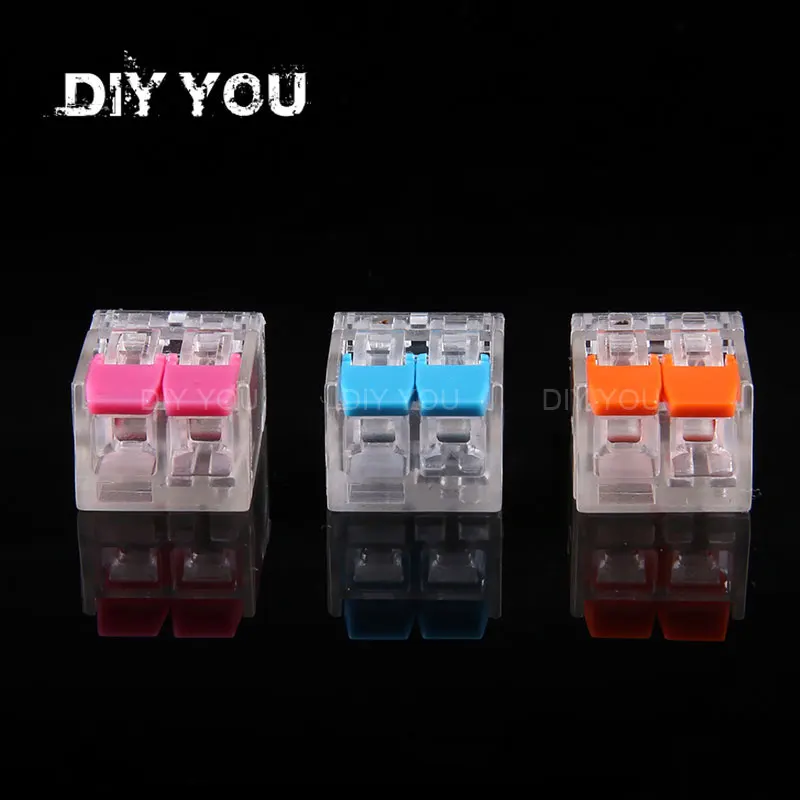 

30/50/100PCS PCT-412/WAGO 221-412 Fast cable Connectors Universal Compact Wire Wiring Connector push-in Conductor Terminal Block