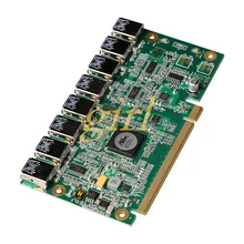1 до 8 PCIe Miner машина видеокарта удлинитель PCI-E 16X поворот 8 портов USB3.0 PCIE карты расширения Riser Card