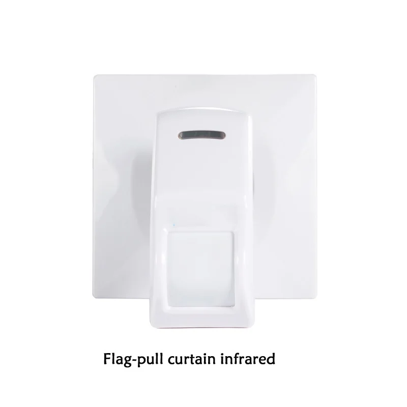 

(1 PCS) Indoor wall-mounted holder wire curtain PIR detector NC relay output 15degree infrared motion sensor security alarm