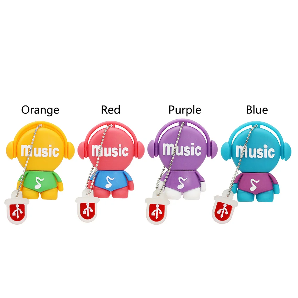 Cute Pendrive Cartoon 64GB Music Man USB Flash Drive 4GB 8GB 16GB 32GB Pen Drive Musician Flash Memory Stick 128GB U Disk Cute Pendrive Cartoon 64GB Music Man USB Flash Drive 4GB 8GB 16GB 32GB Pen Drive Musician Flash Memory Stick 128GB U Disk