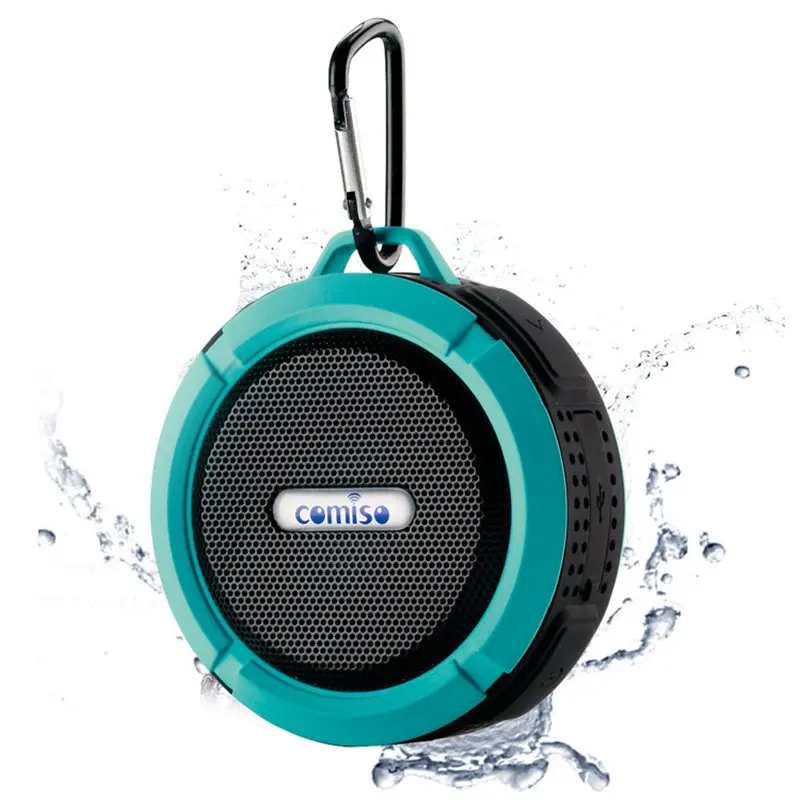 

Portable suction cup mini bluetooth speaker wireless speaker sound system stereo music peripheral waterproof splash outdoor