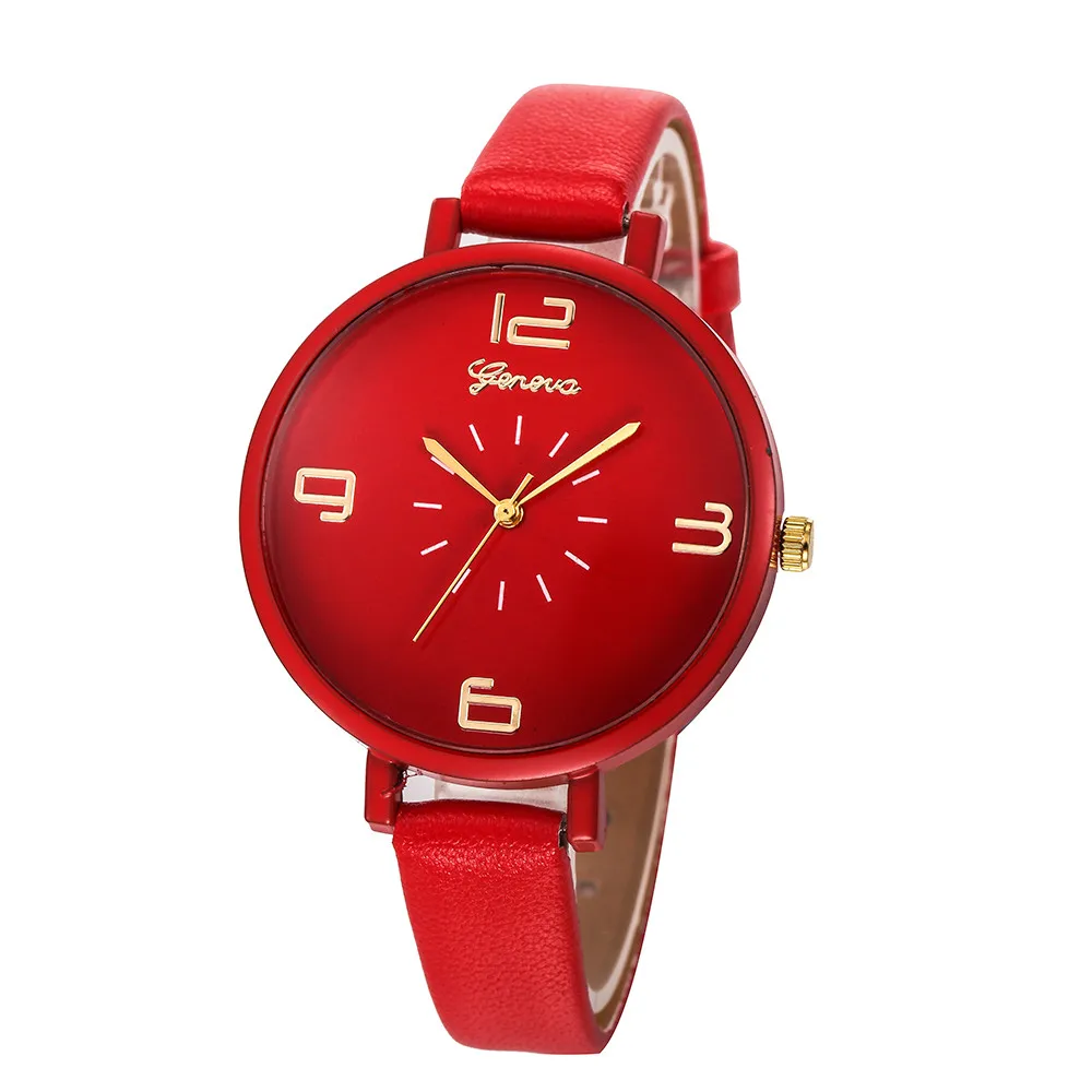 Женские часы Reloj Mujer с кожаным ремешком, повседневные Аналоговые кварцевые наручные часы, женские наручные часы Zegarek Damski Relogio Feminino