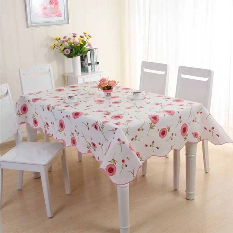 Pvc Tablecloth Waterproof Table Cover Party Picnic Round Tablecloth