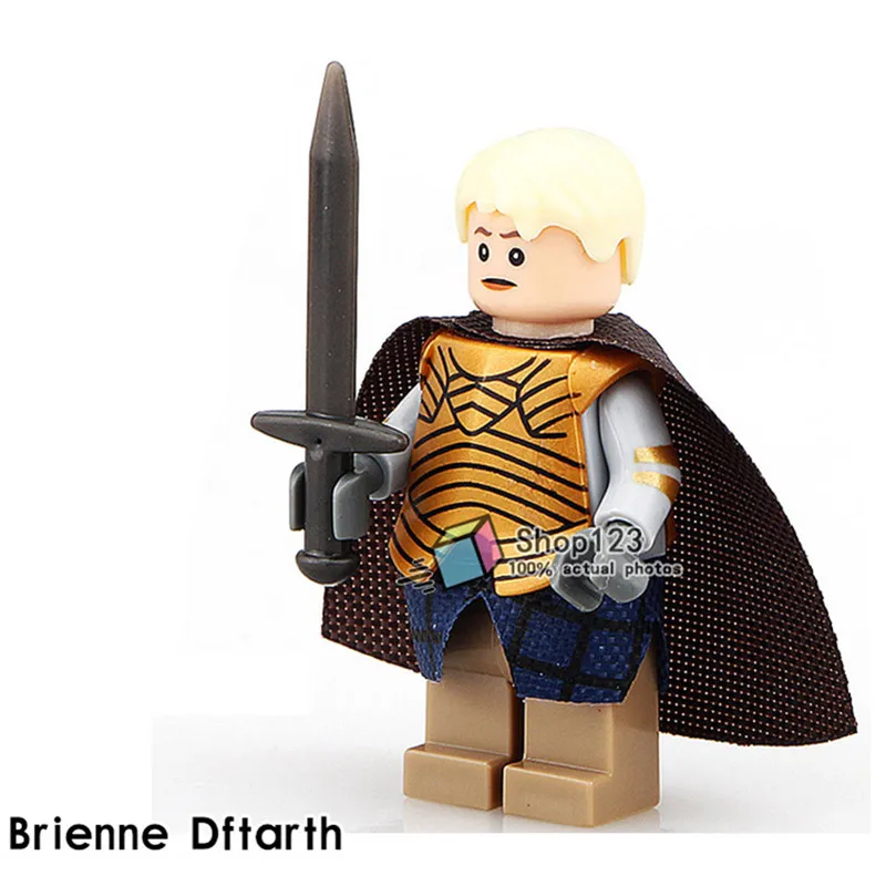 

Super Heroes Brienne Oftarth Khal Drogo Game of Thrones Dolls Ice and Fire Series Building Blocks Bricks Toys For Children PG934