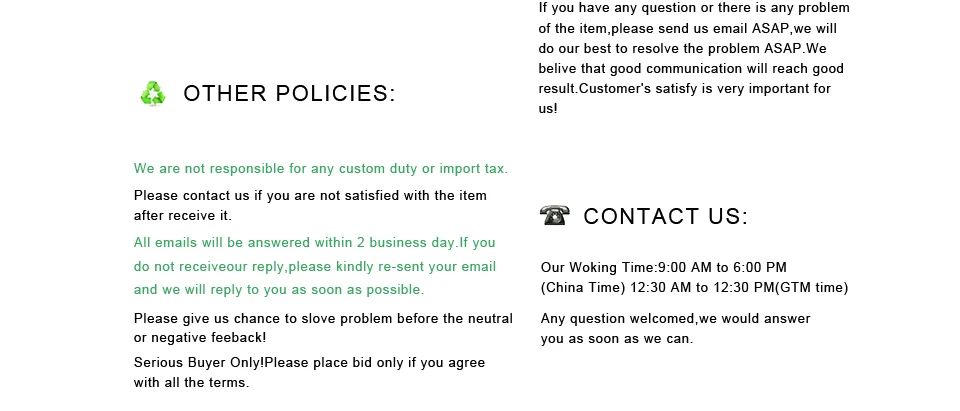 other policy and contact us 1