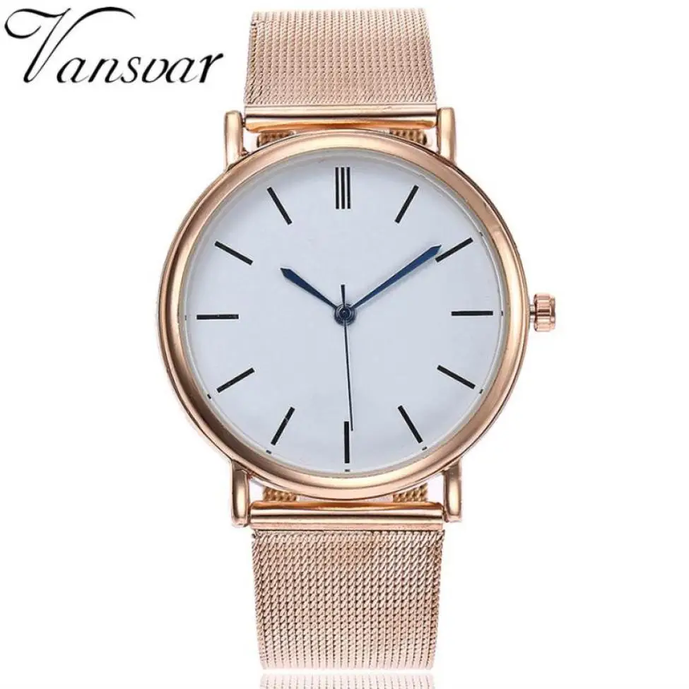 

vansvar Women's Clock Wrist Watches Women Wristwatches Stainless Steel Rose Gold Bracelet Quartz Relogio Feminino Reloj Mujer 15