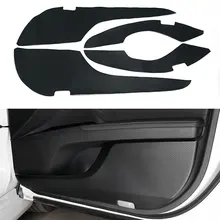 Подходит для Toyota 8th Camry- 4 шт. защита дверей автомобиля пленка наклейки анти-кик коврик углеродного волокна/Черный Цвет аксессуары