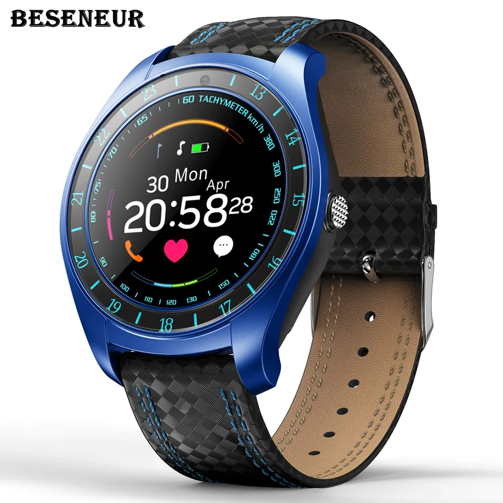 2018 Новое поступление Beseneur Смарт часы V10 Поддержка сим карты Камера Bluetooth