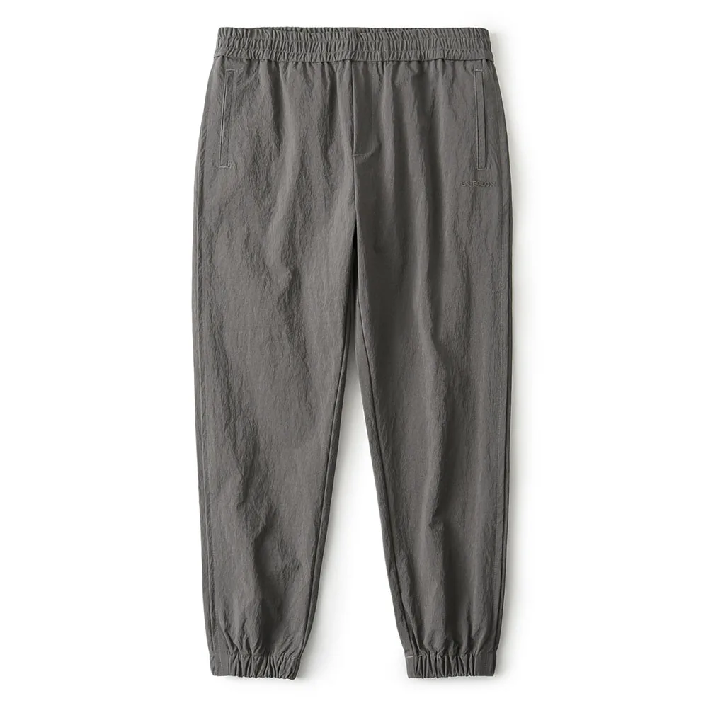 Gray Enjeolon новые летние спортивные брюки мужские однотонные повседневные брюки мужские нейлоновые спортивные брюки для мужчин подходят мужские брюки k6621 - Цвет: Gray