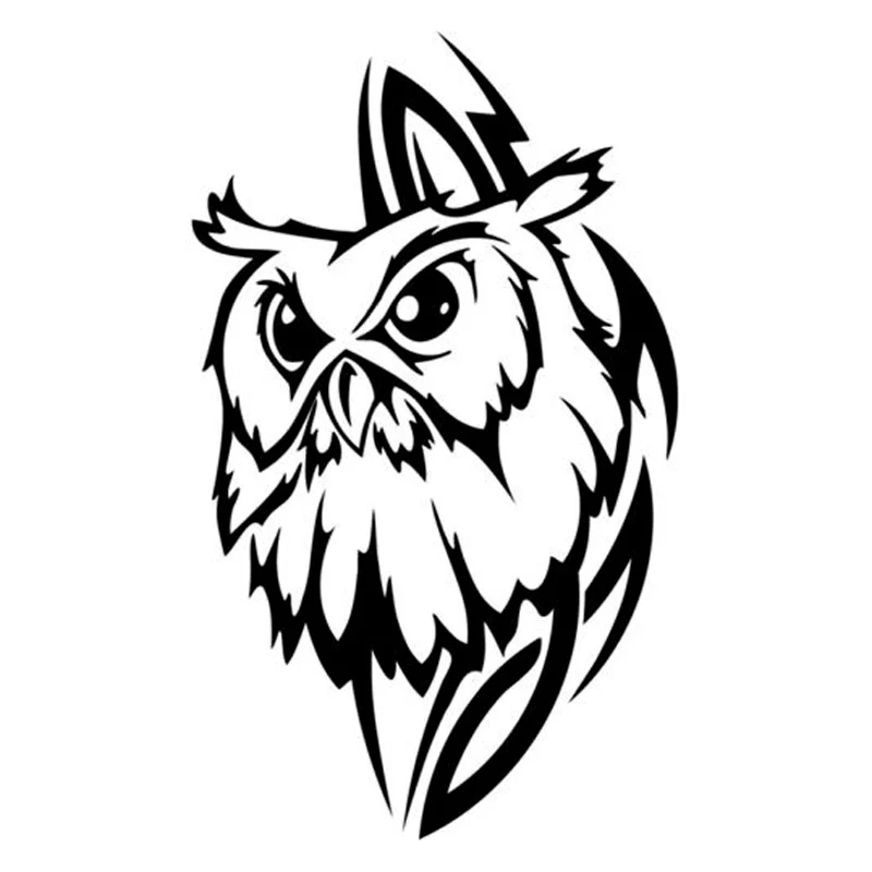 10.9cm*18.1cm Tribal Owl Fashion Car Styling Motorcycle Stickers Decals