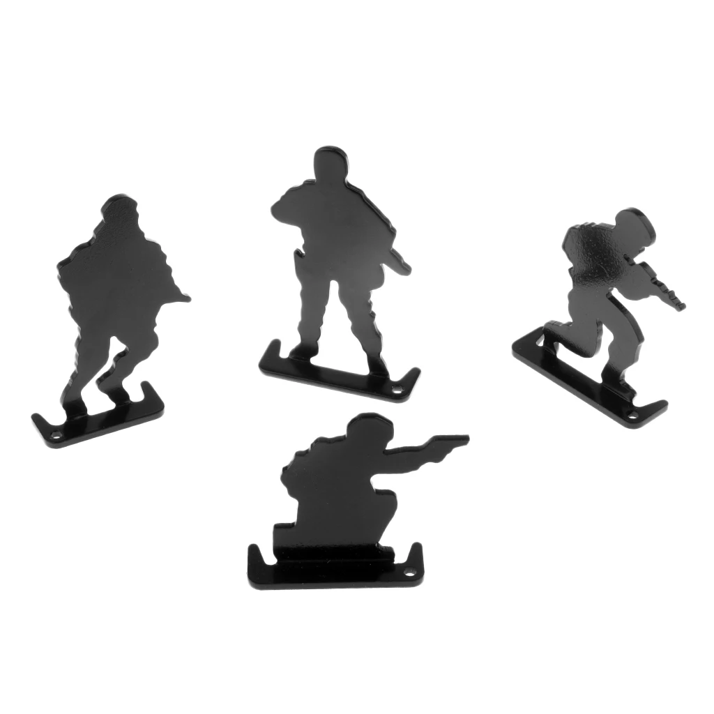 

8 Pieces Metal Shooting Targets Soldiers Pattern Hunting Shooting Accessories Sturdy & Reusable for Practice Trainning