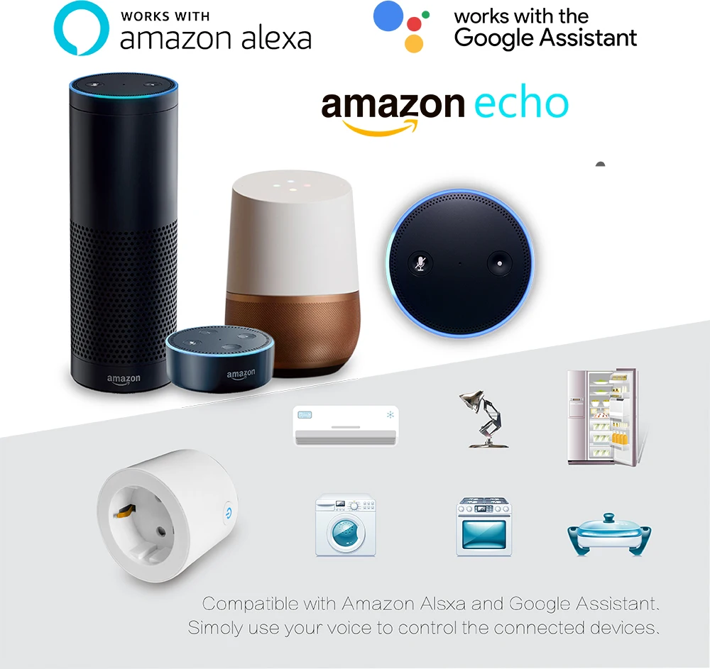 Смарт розетка Tuya 16 А с таймером поддержка Alexa Google Home|controller control|socket electricalcontrol remote |