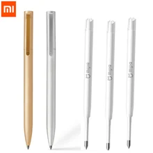 Новый Сяо Mi все металлические Mi Цзя знак пера Mi ручка 0.5 мм Подписание Pen premec гладкой Швейцарии пополнения mi куни Японии чернил