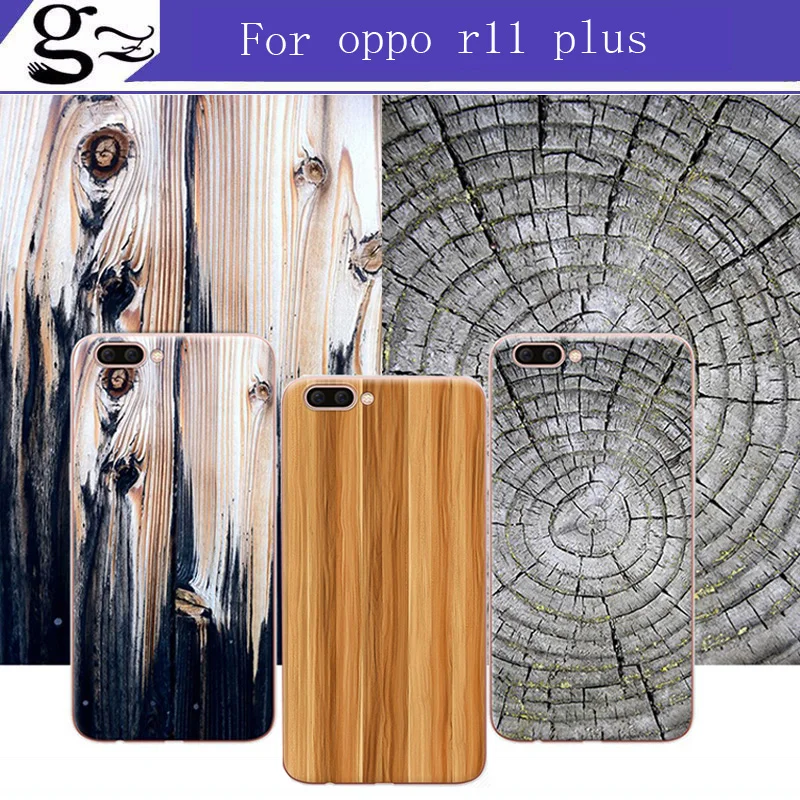 Качество+ для BBK oppo r11 plus Purecolor Новое поступление Мода древесины полоса серии живопись задняя крышка Крышка для oppo r11 плюс