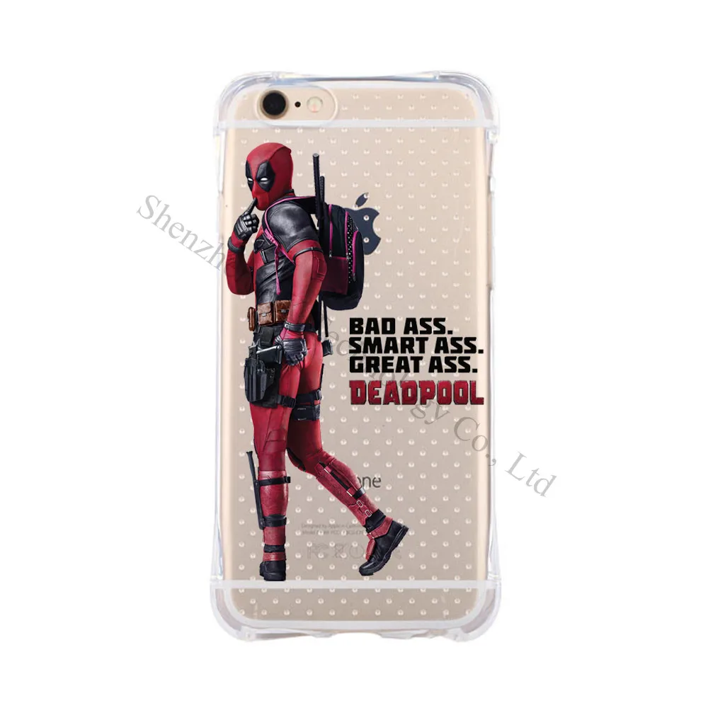 Per iPhone 6 Pi¹ Cassa Del Telefono Morbida Superman Batman Ironman Hulk Spiderman di Disegno TPU Del Silicone Della Copertura Trasparente Per iPhone 6 pi¹