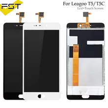Черный/белый для LEAGOO T5 T5C ЖК-дисплей Дисплей и Сенсорный экран 5,5 «аксессуары для телефона в сборе для LEAGOO T5 Ремонт Часть + инструменты
