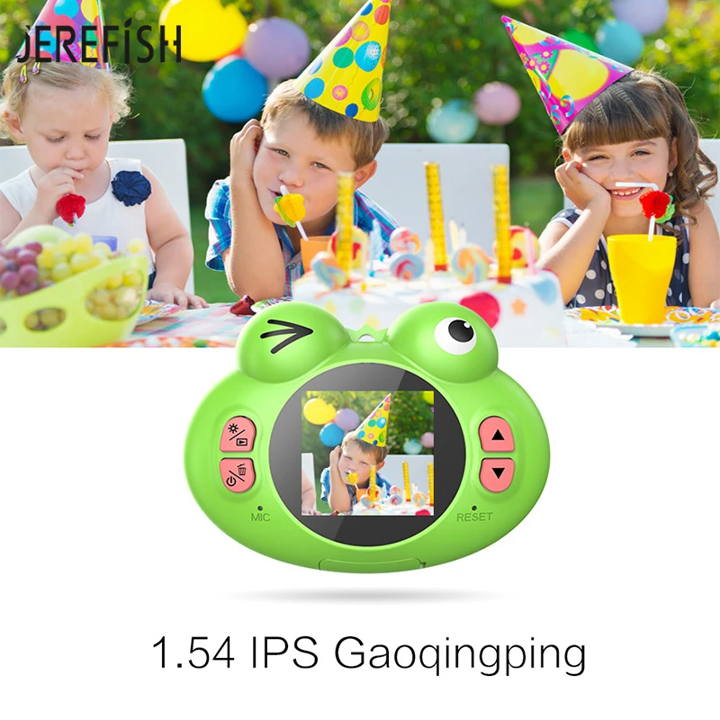 JEREFISH HD лягушка детский фотоаппарат Цифровая фотокамера Juguetes фотография подарок