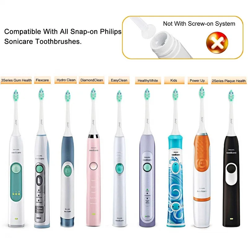 4 шт./лот для Philips Sonicare InterCare Eletrcic насадки для зубных щеток Сменные щетки