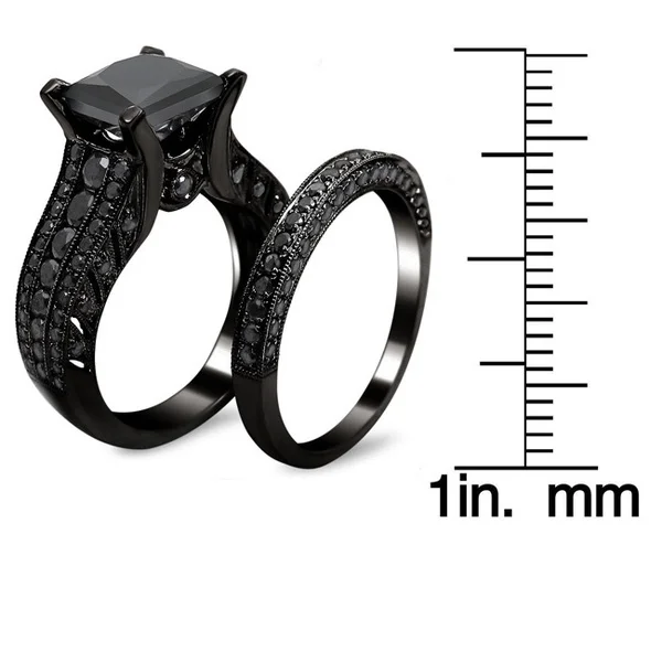 all prong princess cut black zircon bridal set black gold filled solid ring 2015 top fashion black wedding ring o jewelry in rings from jewelry - All Black Wedding Rings all prong princess cut black zircon bridal set black gold filled solid ring 2015 top fashion black wedding ring o jewelry in rings from jewelry - All Black Wedding Rings