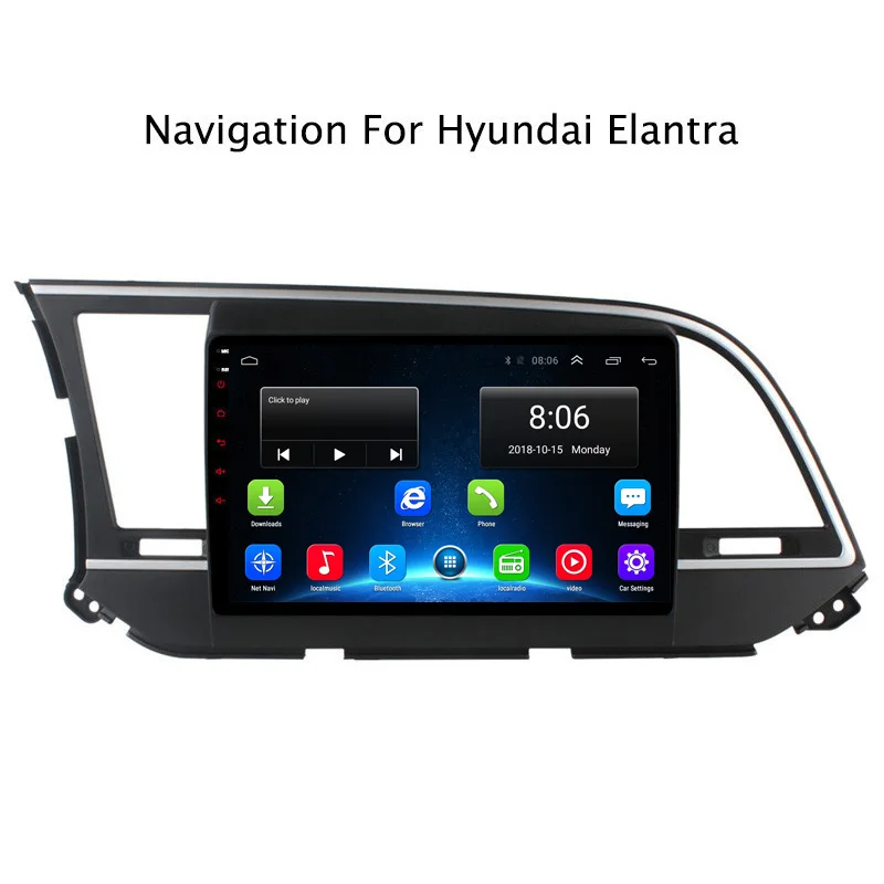 Flash Deal 9" 2G RAM 32G ROM Car DVD GPS Navigation For Hyundai Elantra 2016 2017 with Radio Head Unit,support 4G LTE 0