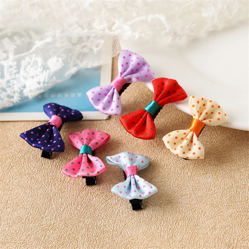 6 шт детская Заколки для волос мини Шпилька бант заколки девочек Детские