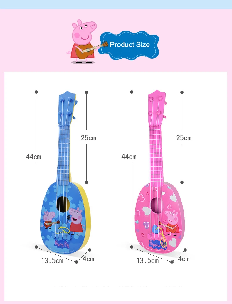 Peppa Pig George Children Musical Instruments Guitar Education Gift Toy UK 