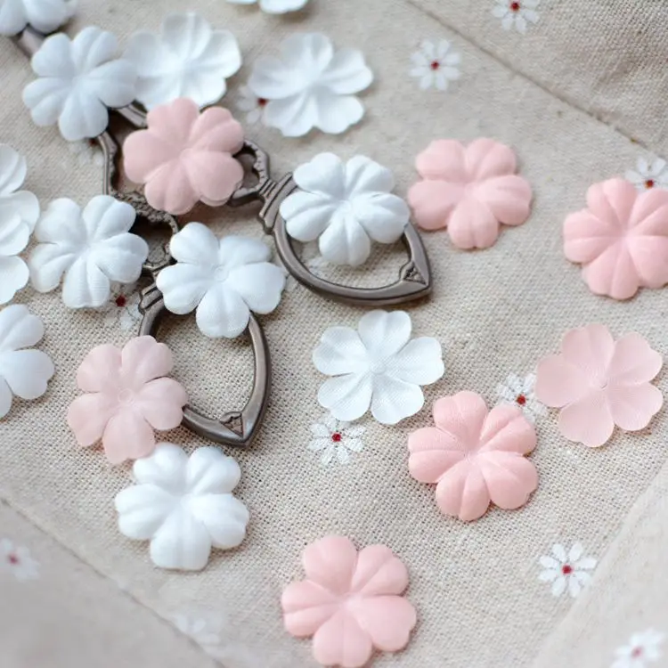 20 штук двухцветные атласные трёхмерные смятые лепестки DIY Ручная | Заплатки -33004886354