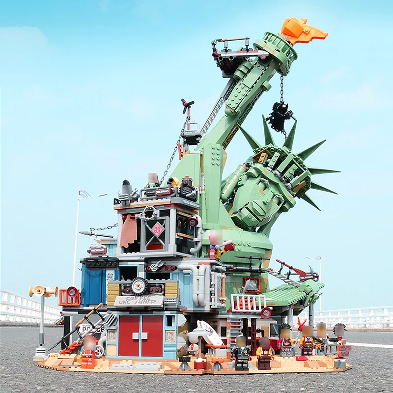 

New 45014 Movie Series Compatible Legoing 70840 Welcome to APOCALYPSEBURG Building Blocks Bricks Toys Birthday Gifts Liberty