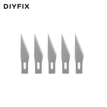 5 шт., 11,#16,#10#4# точность Сталь лезвия для резьбы по дереву Гравировка Ремесло Скульптура Ножи скальпель, режущий инструмент для ремонта печатных плат