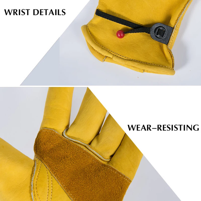 OZERO New Men's Work Driver Gloves Cowhide Leather Security Protection Wear Safety Working Welding Warm Gloves For Men 0003 OZERO New Men's Work Driver Gloves Cowhide Leather Security Protection Wear Safety Working Welding Warm Gloves For Men 0003