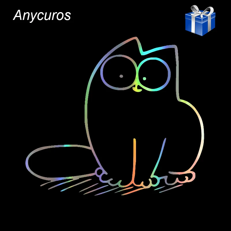 

Anycuros Lovely Simon Cat Car Styling Decorative Decals Motorcycle Car Window Glass Funny Stickers 20.8*18.6CM