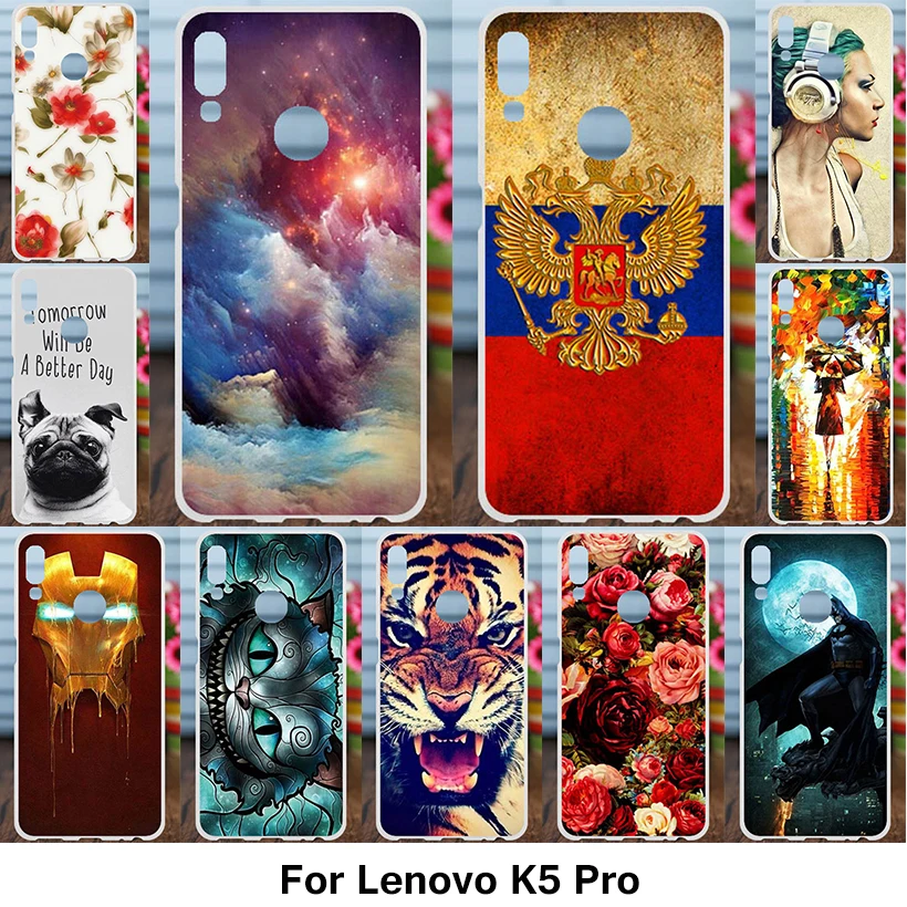 

Ojeleye Soft Case For Lenovo K5 Pro Case Silicon DIY Animal Patterned Anti-knock Cover For Lenovo K5 Pro Cover Back Housing