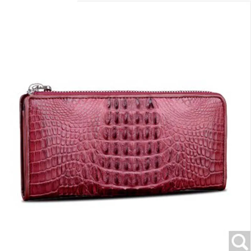 

Beijue Nile crocodile skin lady women handbag zipper woman purse hand bag wallet women clutch bag