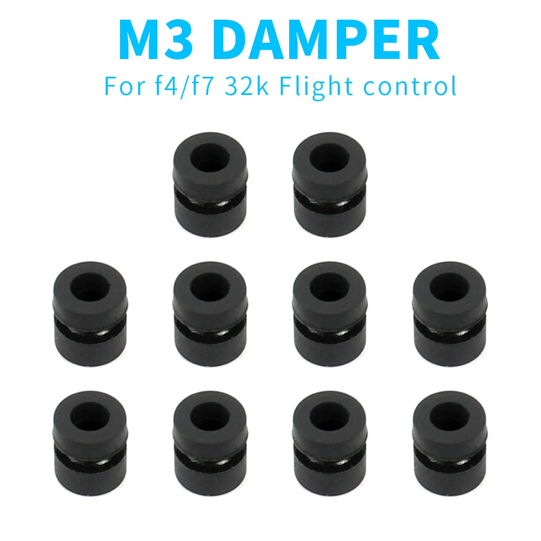 

10PCS/lot M3 Damping Ball For M3 Mounting Hole F3 F4 F7 Flight Controller RC Drone Multi Rotor Accessory