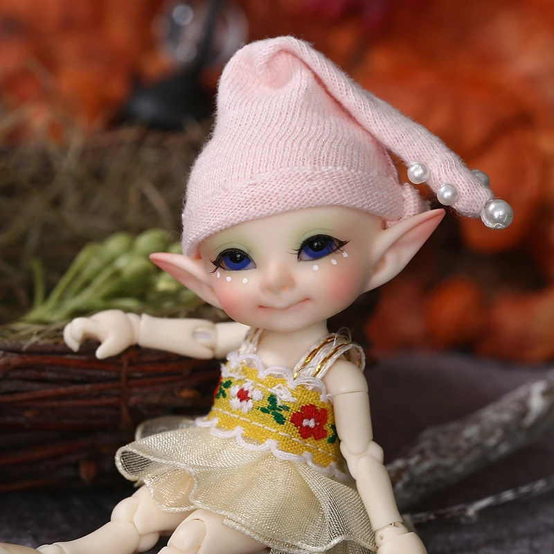 Realpuki Pupu Бесплатная доставка кукла фэйрленд ФЛ BJD 1/13 розовая улыбка эльфы игрушки