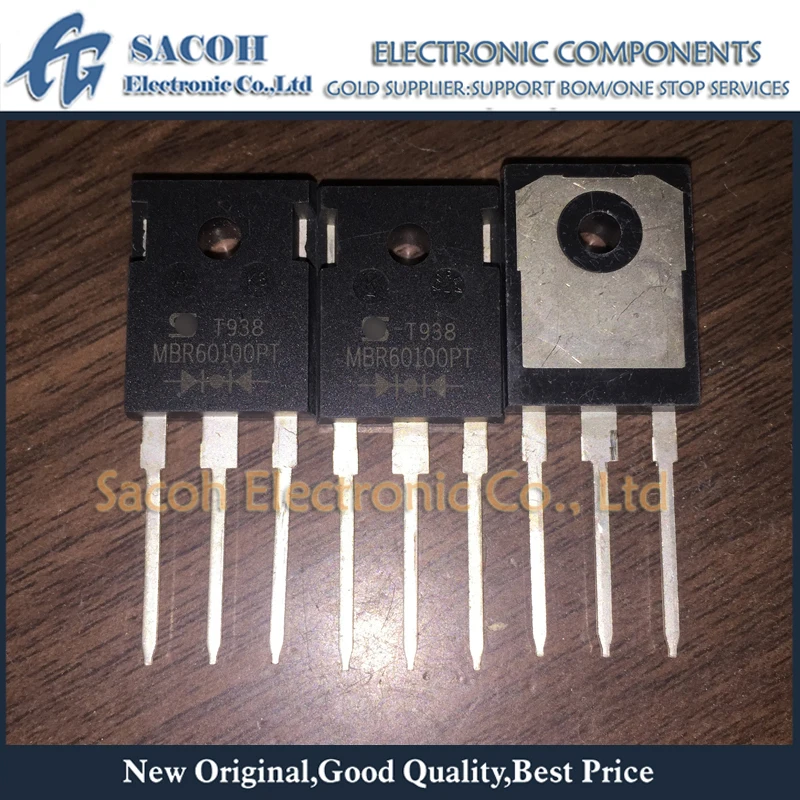 

New Original 10PCS/Lot MBR60100PT OR MBR60100WT MBR60100 OR V60100PW TO-247 60A 100V Schottky Barrier Diode